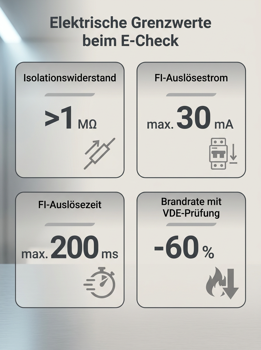 Elektrische Grenzwerte beim E-Check