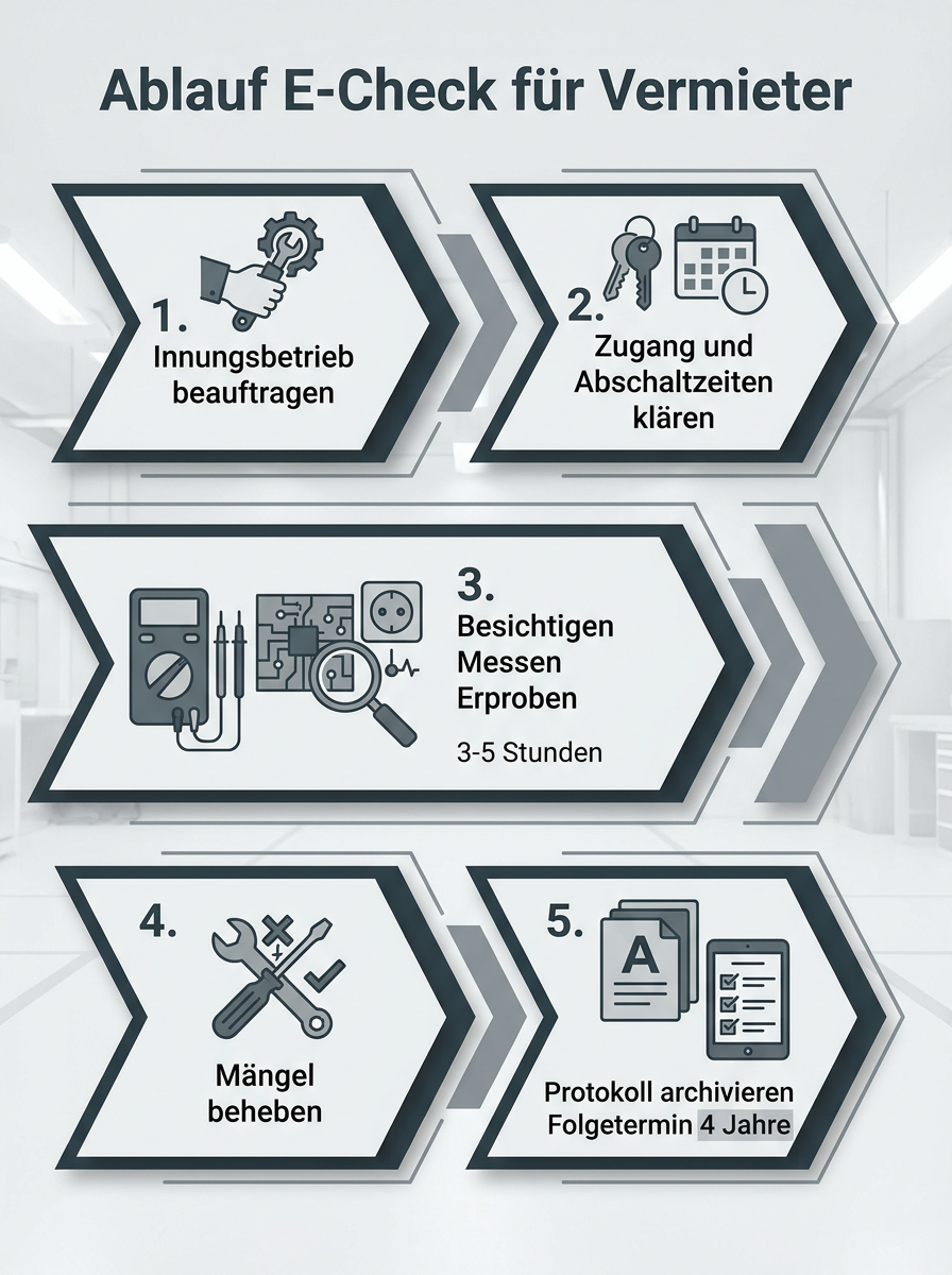 Ablauf E-Check für Vermieter