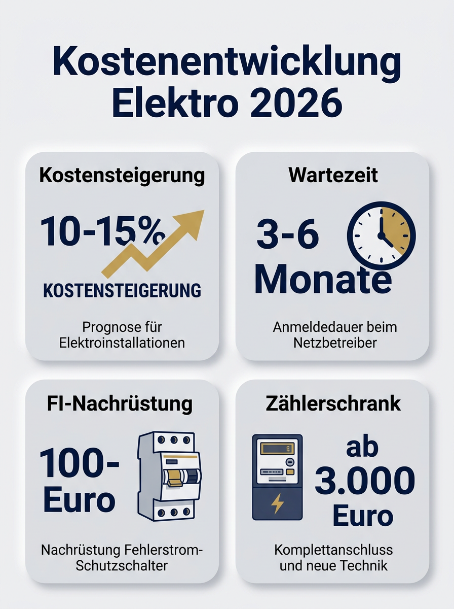Kostenentwicklung Elektro 2026
